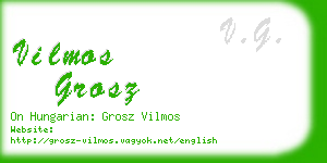 vilmos grosz business card